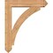 Ekena Millwork Thorton Arts and Crafts Smooth Bracket w/ Offset Brace, Western Red Cedar, 7 1/2"W x 36"D x 44"H BKT0806X36X44THR03SWR - alternate 4